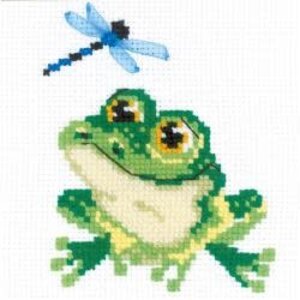 RIOLIS . RIO Counted Cross Stitch Kit 6"X6" Little Frog