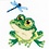 RIOLIS . RIO Counted Cross Stitch Kit 6"X6" Little Frog