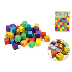 Krafty Kids . KFK Wood Craft Cubes Colored