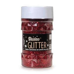 Darice . DAR (DISC) Glitter - Red 4oz
