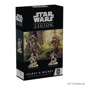 Atomic Mass Games . ATO Star Wars Legion Logray & Wicket commander expansion