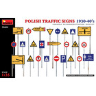 Miniart . MNA 1/35 Polish Traffic Signs 1930-40s Figures