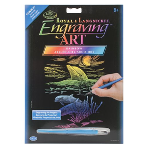 Royal (art supplies) . ROY Rainbow Engrave Art Dolphin Reef