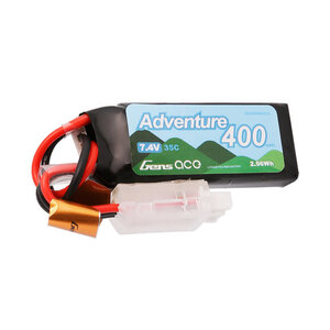 GENS ACE . GEA Gens Ace Adventure 400mAh 2S1P 7.4V 35C Lipo Battery Pack with JST Plug for RC Crawler