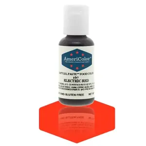 AmeriColor . AME Americolor .75 Soft Gel Paste Electric Red