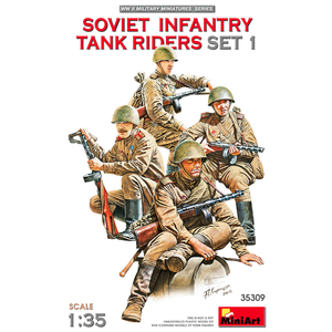 Miniart . MNA 1/35 Soviet Infantry Tank Riders Set 1