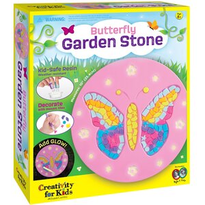 Creativity for kids . CFK Butterfly Garden Stone