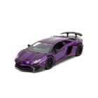 Jada Toys . JAD 1/24 "Pink Slips" Lamborghini Aventador SV - Candy Purple