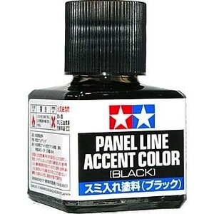 Tamiya America Inc. . TAM Panel Accent Color Black 40Ml