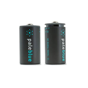 Pale Blue . PBL Pale Blue Lithium Ion Rechargeable D Batteries 2pk