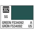 Gunze . GNZ Aqueous Color H302 Satin Green FS34092 Charcoal Lizard Camouflage 10ml Bottle