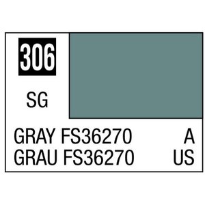 Gunze . GNZ Aqueous Color H306 Semi Gloss Gray FS36270 US Air Camouflage 10ml Bottle