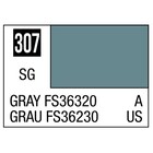 Gunze . GNZ Aqueous Color H307 Semi Gloss Gray FS36320 US Air Camouflage 10ml Bottle