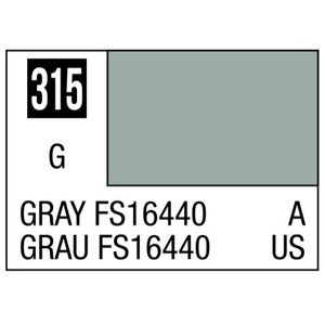 Gunze . GNZ Aqueous Color H315 Semi Gloss Gray FS16440 US Navy Aircraft Standard Color 10ml Bottle