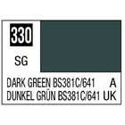 Gunze . GNZ Aqueous Color H330 Semi Gloss Dark Green BS381C/641 RAF Aircraft Camouflage 10ml Bottle