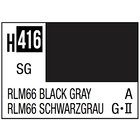 Gunze . GNZ Aqueous Color H416 Semi Gloss RLM66 Black Gray German Luftwaffe Aircraft 10ml Bottle