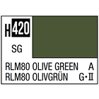 Gunze . GNZ Aqueous Color H420 Semi Gloss RLM80 Olive Green German Luftwaffe Aircraft 10ml Bottle