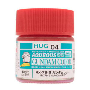 Gunze . GNZ Aqueous Color Gundam HUG04 RX-78-2 Gundam Red 10ml Bottle
