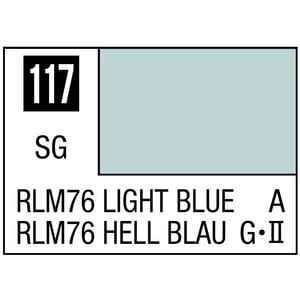 Gunze . GNZ Mr. Color 117 - RLM76 Light Blue (Semi-Gloss/Aircraft) - 10ml