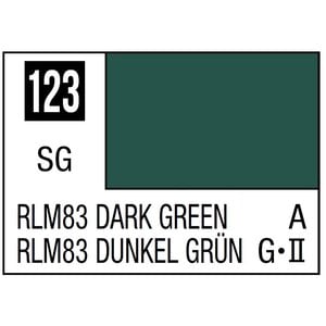Gunze . GNZ Mr. Color 123 - RLM83 Dark Green (Semi-Gloss/Aircraft) - 10ml