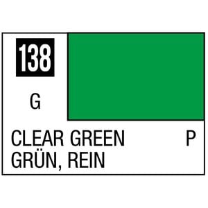 Gunze . GNZ Mr. Color 138 - Clear Green (Gloss/Primary) - 10ml