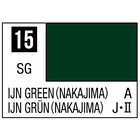 Gunze . GNZ Mr. Color 15 - IJN Green (Nakajima) - 10ml (Semi-Gloss/Aircraft) - 10ml