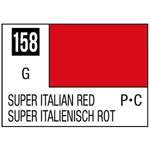 Gunze . GNZ Mr. Color 158 - Super Italian Red (Gloss/Primary Car) - 10ml