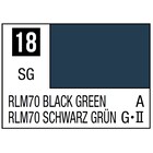 Gunze . GNZ Mr. Color 18 - RLM70 Black Green (Semi-Gloss/Aircraft) - 10ml