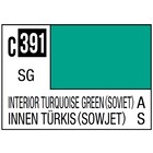 Gunze . GNZ Mr. Color 391 Interior Turquoise Green, Soviet Aircraft Cockpit - 10ml