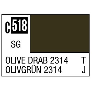 Gunze . GNZ Mr. Color C518 Olive Drab 2314 Japan ground Self-Defense Force Vehicle - 10ml