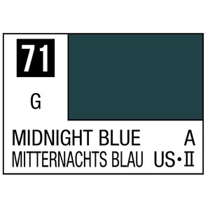 Gunze . GNZ Mr. Color 71 - Midnight Blue (Semi-Gloss/Primary) - 10ml