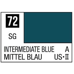 Gunze . GNZ Mr. Color 72 - Intermediate Blue (Semi-Gloss/Aircraft) - 10ml