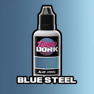 Turbo Dork . TRB Blue Steel Metallic Acrylic Paint 20ml Bottle