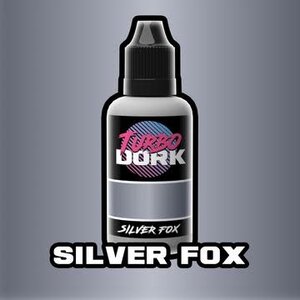 Turbo Dork . TRB Silver Fox Metallic Acrylic Paint 20ml Bottle