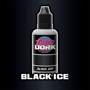 Turbo Dork . TRB Black Ice Metallic Acrylic Paint 20ml Bottle