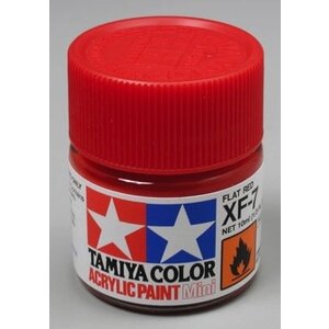 Tamiya America Inc. . TAM XF-7 Flat Red Acrylic Mini 10ml