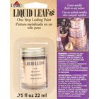 Plaid (crafts) . PLD Liquid Leaf One-Step Leafing Paint Classic Gold .75oz