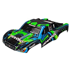 Traxxas . TRA Traxxas Body, Slash 4X4, Green And Blue