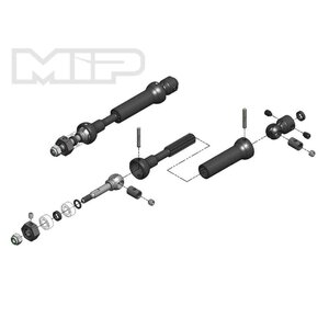 Moores Ideal Products . MIP MIP X-Duty, CVD Drive Kit, Rear, 87mm to 112mm w/ 5mm Bearing, Traxxas Slash/Rally/Stampede 4x4, Stampede/Rustler VXL, Nitro Stampede/Rustler
