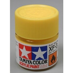 Tamiya America Inc. . TAM XF-3 Flat Yellow Acrylic Mini