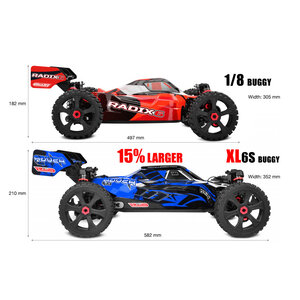 Team Corally . COR Asuga XLR 6S RTR Racing Buggy - Blue, Large Scale