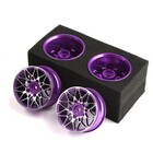 Hobby Details . HDT Hobby Details 2.0" On Road Aluminium Drifting Wheels - Purple (4)