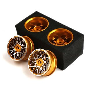 Hobby Details . HDT Hobby Details 2.0" On Road Aluminium Drifting Wheels - Gold (4)