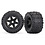 Traxxas . TRA Tires & wheels, assembled, glued (black Carbide wheels, Talon EXT tires, foam inserts) (2)