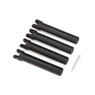 Traxxas . TRA Half shafts, outer (extended, front or rear) (4)/ e-clips (8): WideMaxx