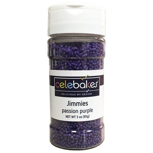 Celebakes . CBK Sprinkles Passion Purple Jimmies 3 oz