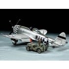 Tamiya America Inc. . TAM 1/48 P-47D Bubbletop & 4X4 LV