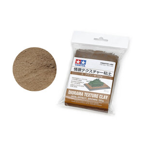 Tamiya America Inc. . TAM Diorama Texture Clay Soil Effect Dark Brown