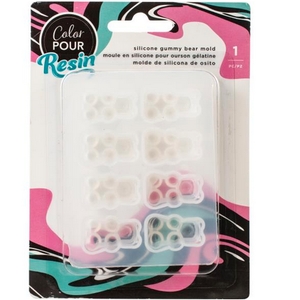 American Crafts . AMC American Crafts Color Pour Resin Mold Gummy Bear Mold