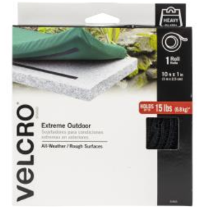 Velcro Brand . VEL VELCRO® Brand Extreme Outdoor Tape 1"X10' Black